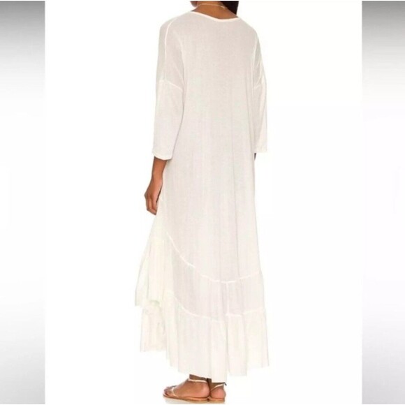 FREE PEOPLE MOVEMENT Sun Seeker Maxi Dress Ivory XS Oversized - Picture 6 of 6